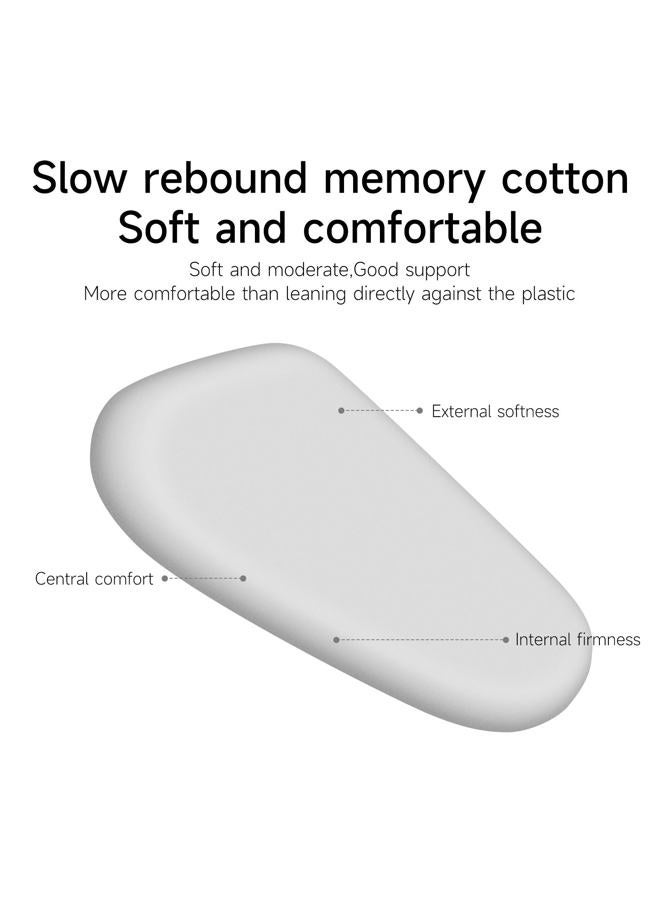 Atsorvicate Alcantane style car leg knee pads memory foam car center console knee cushions car leg pads protect knee and leg elbow pads car copilot Universa version (Red line right leg pad) - Image 5