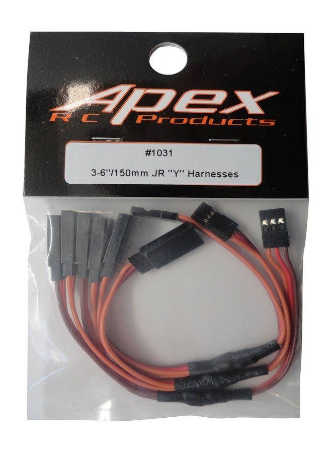 Apex RC Products 3 Pack - 6" / 150mm JR/Spektrum/Hitec Style Servo Y Harness - Apex RC Products #1031 - Image 5