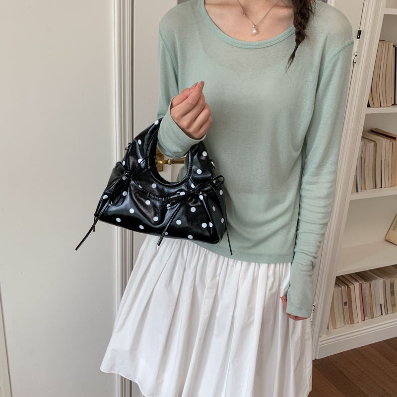 Women's Polka Dot PU Crossbody Bag - Image 1