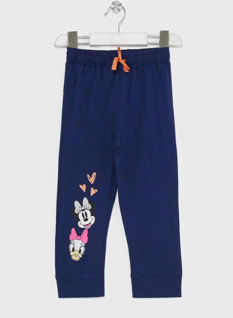 Urban Haul Kids Minnie Mouse Printed T-Shirt & Pyjama Set