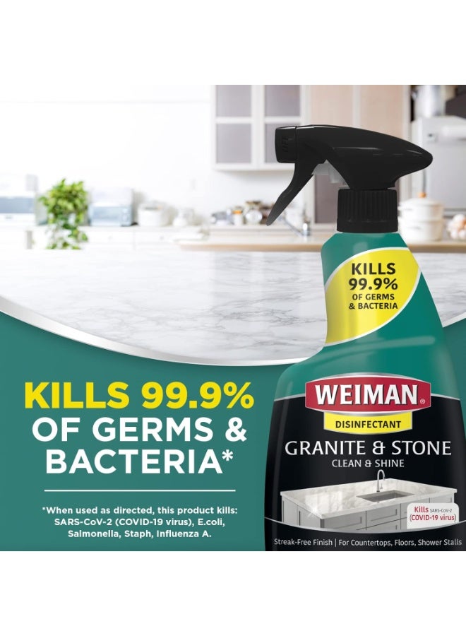 Weiman Granite Cleaner and Polish 24oz - For Granite Marble Soapstone Quartz Quartzite Slate Limestone Corian Laminate Tile Countertop and More - Image 4