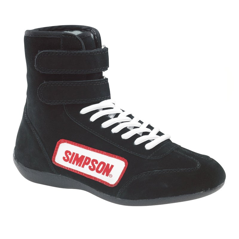 Simpson Racing 28105BK The Hightop Black Size 10-1/2 SFI Approved Driving Shoes - Image 3