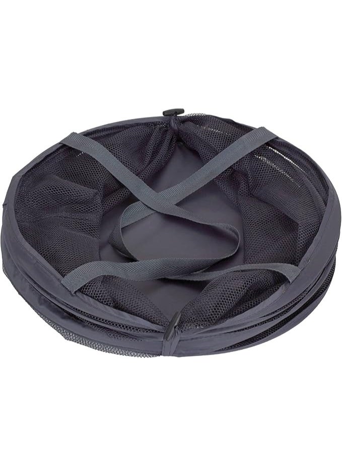 Pop-Up Collapsible Mesh Laundry Hamper | Charcoal - Image 3