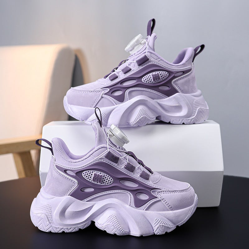 Boys' Shoes Autumn Leather Waterproof Sneaker Children'S Ultra-Light Soft Bottom Running Father Big Children - Image 4