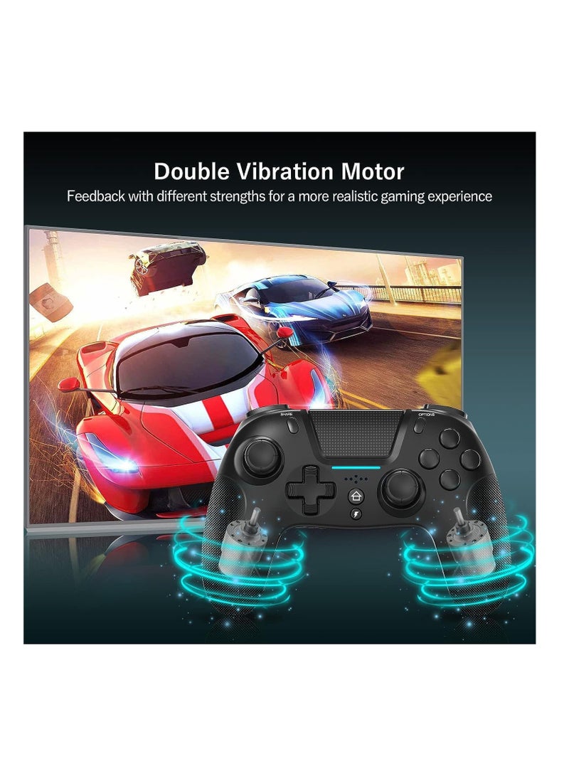 Game controller, wireless controller with dual vibration/6-axis sensitive joystick/audio/touchpad, Bluetooth Playstation 4 controller compatible with PS3/PS4/Slim/PC/Android/iOS - Image 3