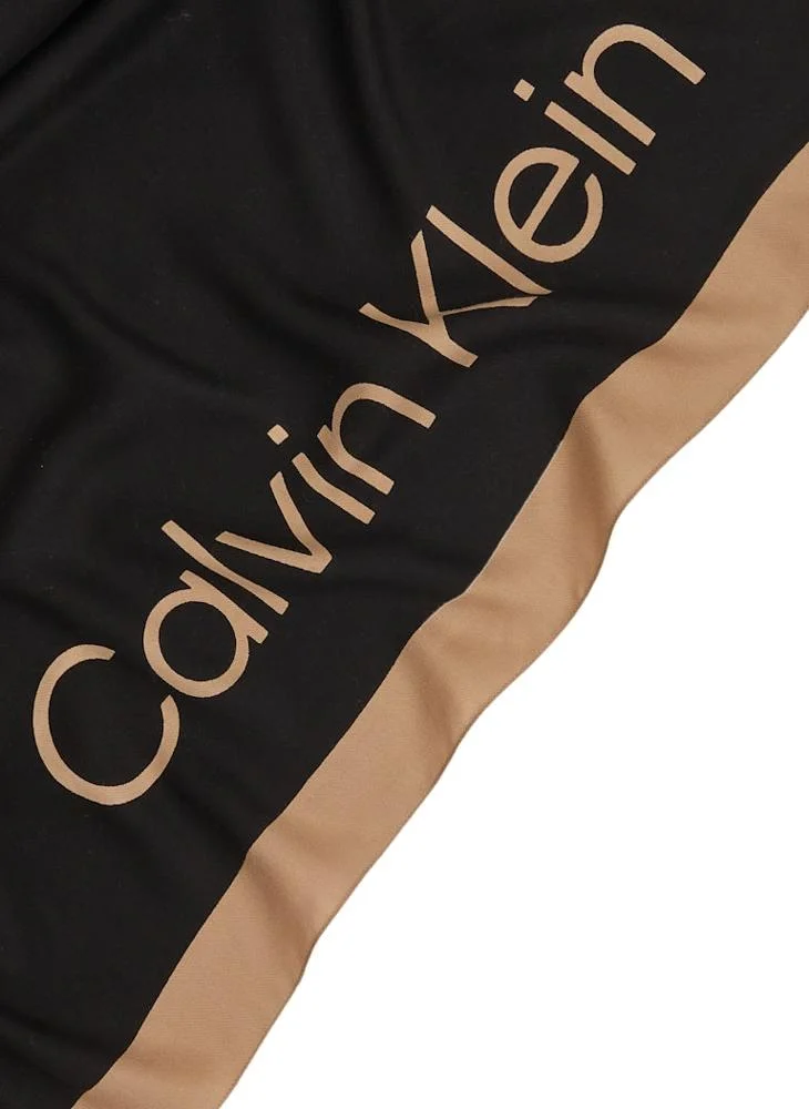كالفن كلاين Logo Wash Tencel Scarf 130X130