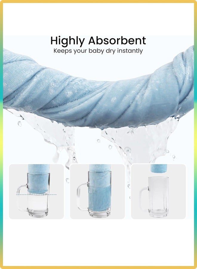 Baby Hooded Towel,Baby Bath Towels,Ultra Soft Thick Cotton Bath Towel for Newborn, Large and Absorbent Toddler Towels for Baby Boy Girl-100% Cotton for Newborns, Infants, Toddlers - Large 32x32Inch Size - Image 5