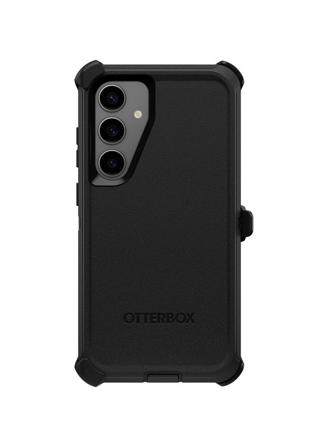 أوتربوكس جراب OtterBox Samsung Galaxy S24+ Defender Series - وحدة واحدة تُشحن في كيس بلاستيكي، مثالي لعملاء الأعمال - أسود، قوي ومتين، مع حماية للمنافذ، يتضمن حامل مشبك الحافظة - Image 4