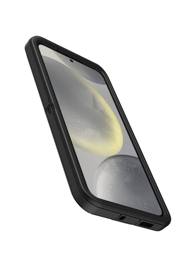 أوتربوكس جراب OtterBox Samsung Galaxy S24+ Defender Series - وحدة واحدة تُشحن في كيس بلاستيكي، مثالي لعملاء الأعمال - أسود، قوي ومتين، مع حماية للمنافذ، يتضمن حامل مشبك الحافظة - Image 2