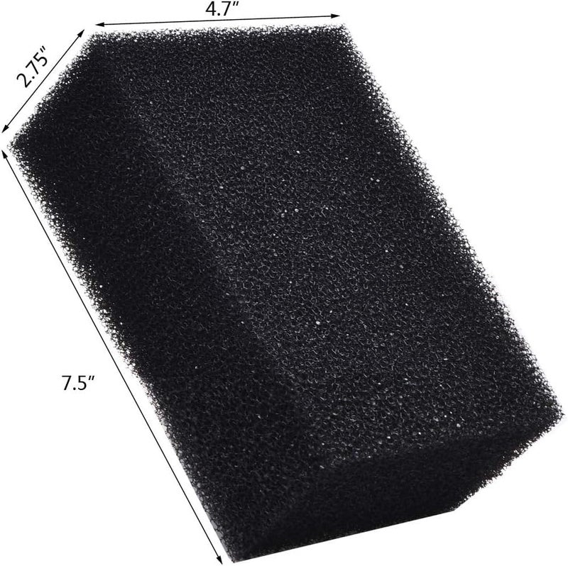 ALEGI Filter Foam Sponges, Bio Sponge Filter Media Pad, Cut-to-Size Foam for Aquarium Fish Tank (7.5" x 4.7" x 2.75") - Image 2