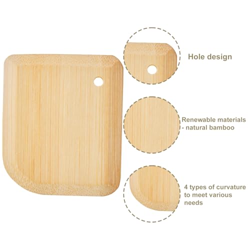 Luviancy Bamboo Cast Iron Brush, Bamboo Pot Scraper, Kitchen Cleaning Tools for Cast Iron Skillets, Cookware, Dishes, Pans and Pots - Image 4