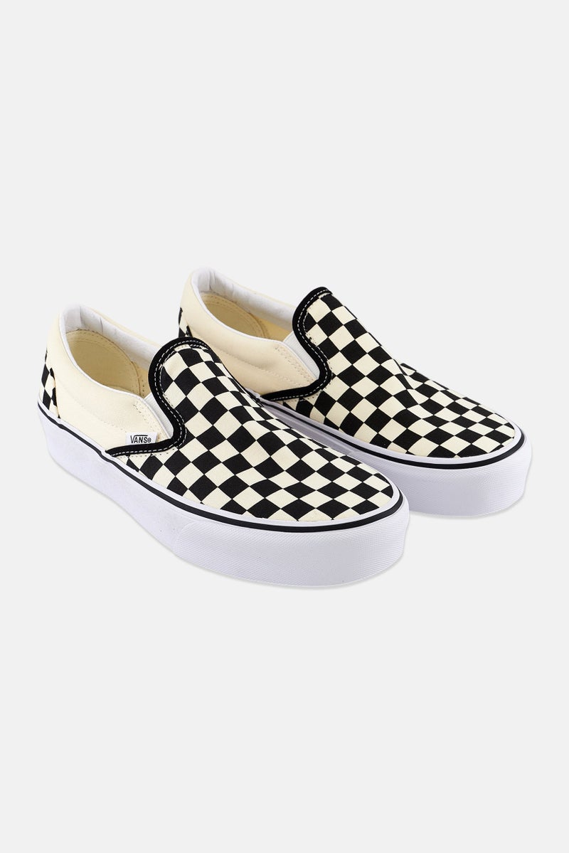 VANS أحذية نسائية كلاسيكية سهلة الارتداء، سوداء - Image 1