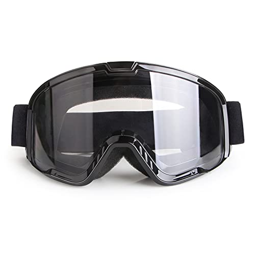 LMAVAG Motorcycle Goggles for Men Women Motocross Goggles Dirt Bike Goggles ATV Goggles Riding Goggles Powersports Goggles Offroad Goggle MX Goggles Skiing Goggles UV400 Anti-Scratch Dustproof Goggles Clear - Image 1
