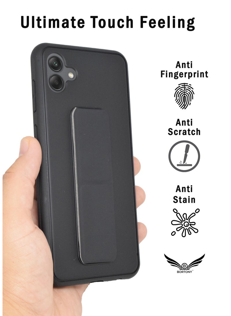 BORTONY Samsung Galaxy A04e Case Phone Stand Magnetic Car Mount Folding Kickstand and Finger Grip Protective Cover for Samsung A04e - Image 4