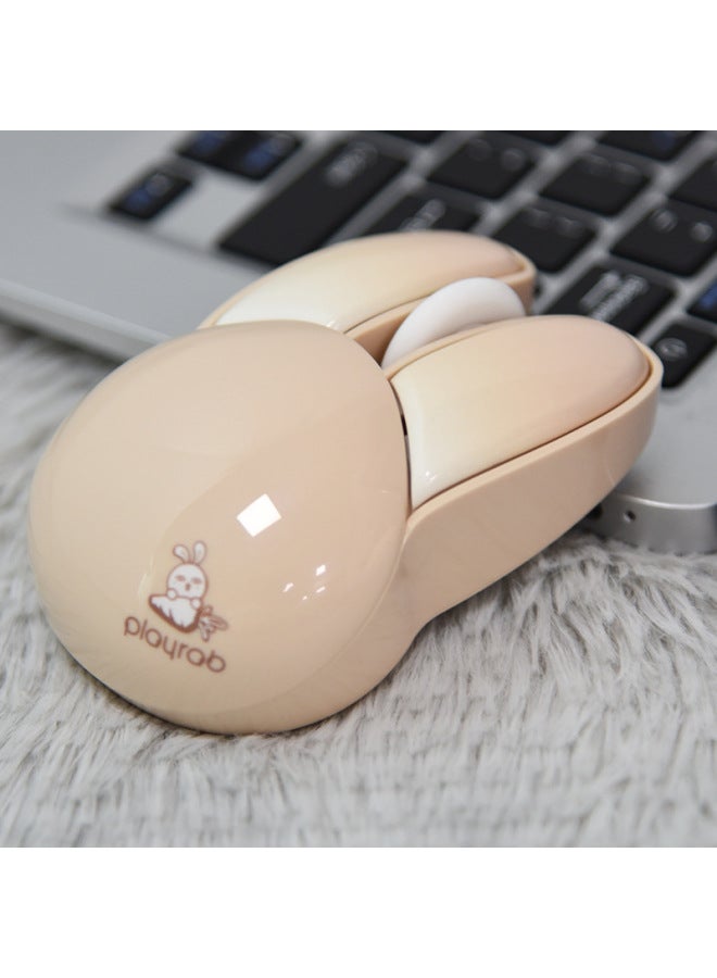 Mofii M6 Wireless Mouse Cute Rabbit Design For Office Notebook Computer Use Digital Optical Mouse Suitable For Women-Color:1000 Pieces In Color Box Packaging Pink Deposit - Image 2