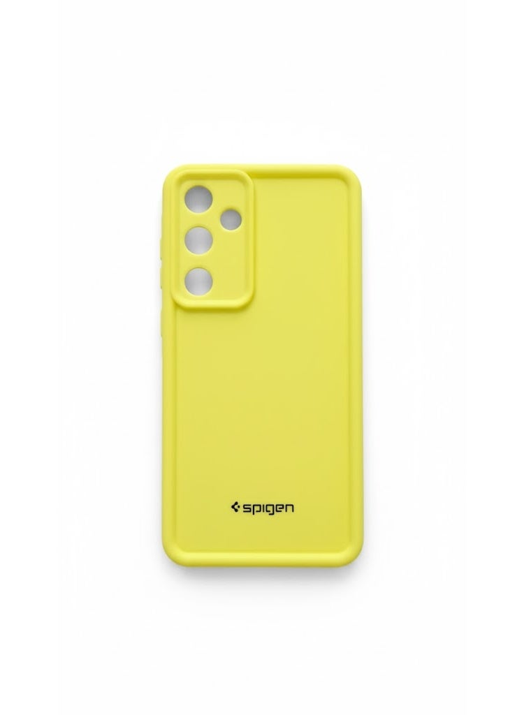 Spigen Plastic and Silicone Back Cover for Samsung A35 - Yellow