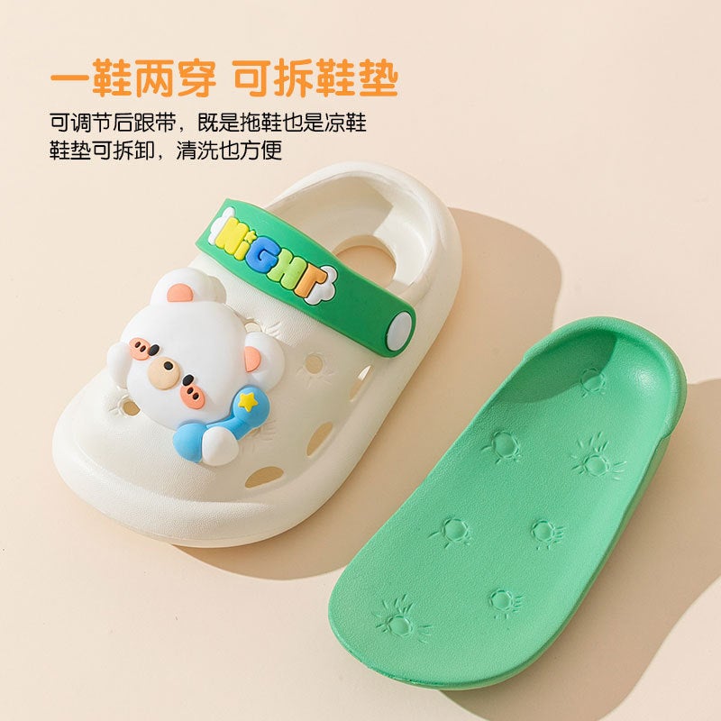 Boys And Girls Hole Shoes Children'S Sandals Cute Frog Soft Bottom Closed Toe Shoes Non-Slip All-Match Small And Medium Children'S Sandals - Image 5
