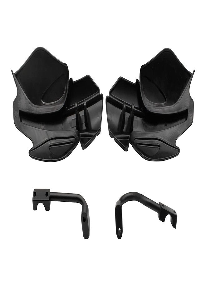 SAUTVS Handguards with Mount Brackets Kit for Polaris Sportsman Scrambler 400 450 570 850 XP 1000 2007-2025 Black Hand Guards Protector Accessories (2PCS, Replace #2876846, 2879380) - Image 3