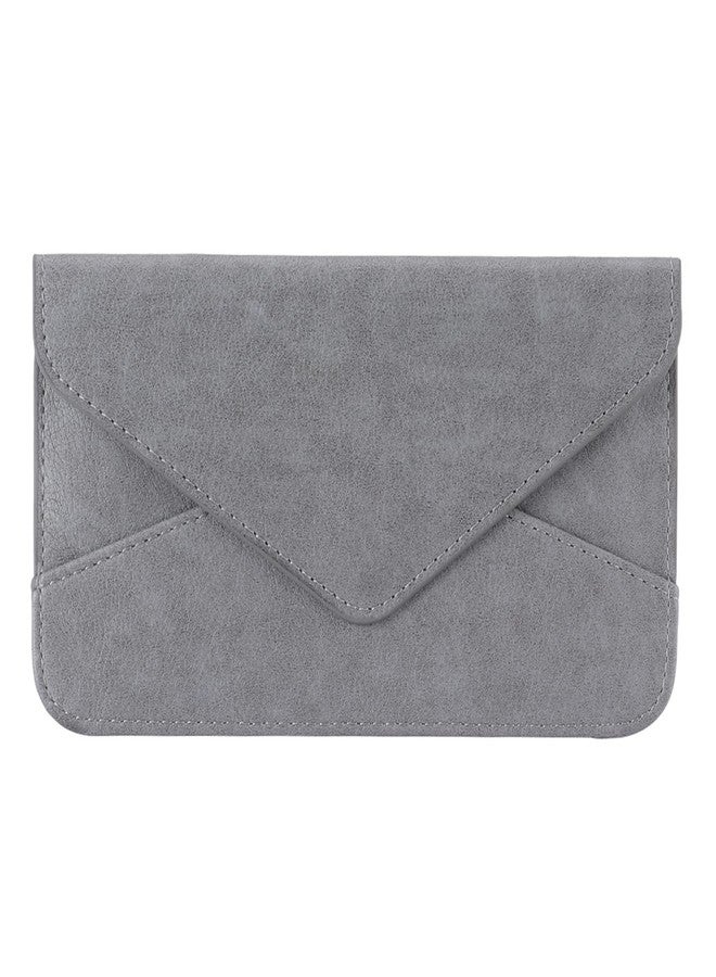 XEYOU Women's Card Holder Envelope Style Credit Card Holder Cute Cash Wallet for Women Grey Minimalist - Image 5