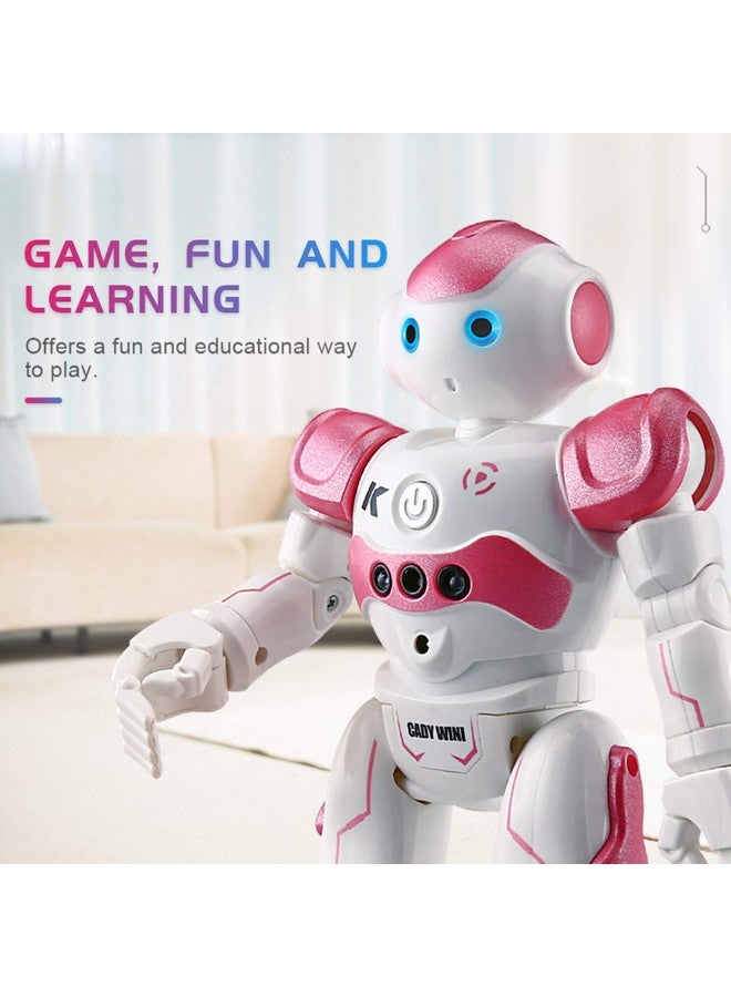 ويكوك ألعاب روبوتية Rc ذكية تستشعر الإيماءات للفتيات يمكنها الغناء والرقص والتحدث في عيد الميلاد وأعياد الميلاد (وردي) - Image 3