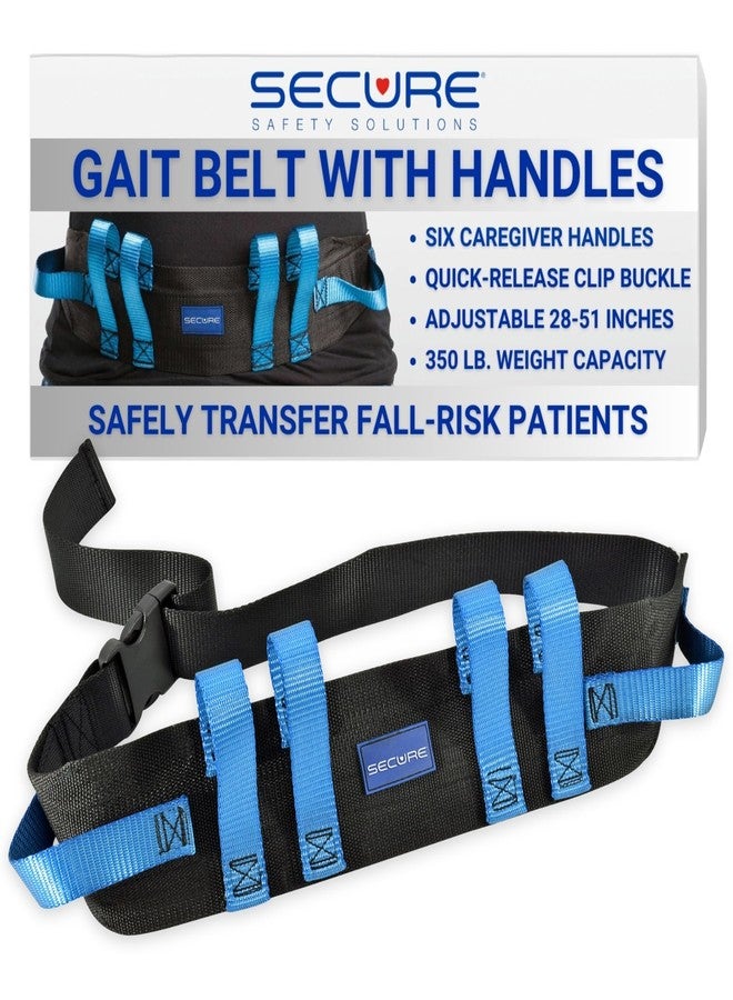 Secure Safety Solutions Gait Belt for Seniors, Transfer Belt with Handles - Image 1