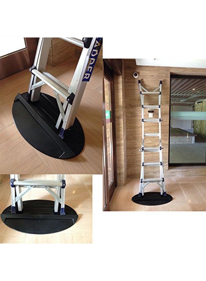 HomDSim Extension Ladder Stop Mat,Safe Non-Slip Anti-Skid Anti-Slip Stopper Mat, Soft Rubber 27"x15.7",Stepladder Telescoping Accessories Part,Floor Protect Protection Safety - Image 5
