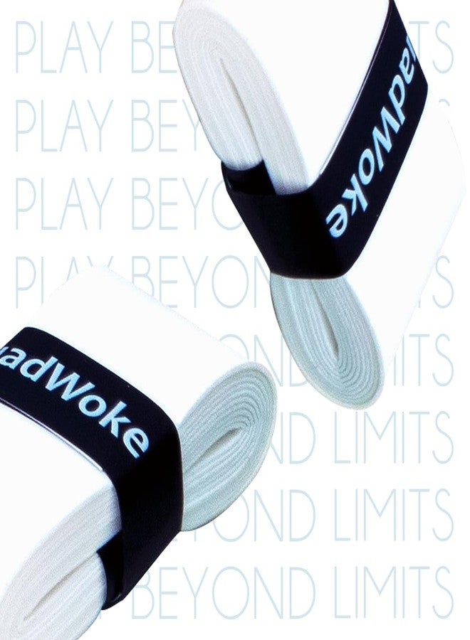 Quadwoke Pickleball Paddle Grip for Pickleball Paddle | Overgrips for Pickleball & Padel | Protective Film| Superior Sweat Absorption | Pack of 2 (White) | Grip for Pickleball Paddle - Image 2
