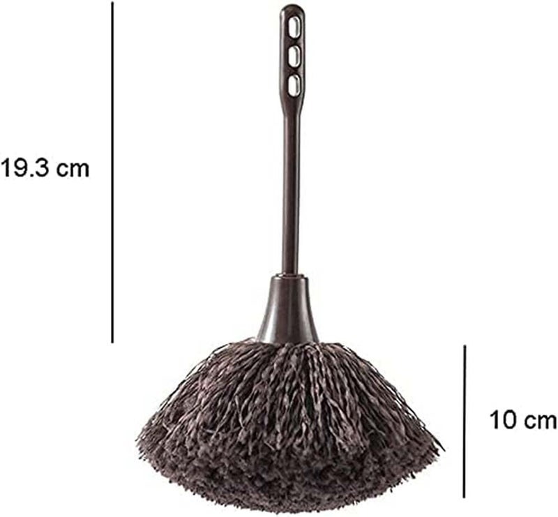 ELECDON Feather Duster, 2pcs Keyboard Brush Long Handle Fluffy Duster Car Duster Interior/Exterior Cleaner, Duster for Blinds Kitchen Keyboard Office, Smart and Soft and Fluffy Duster - Image 2