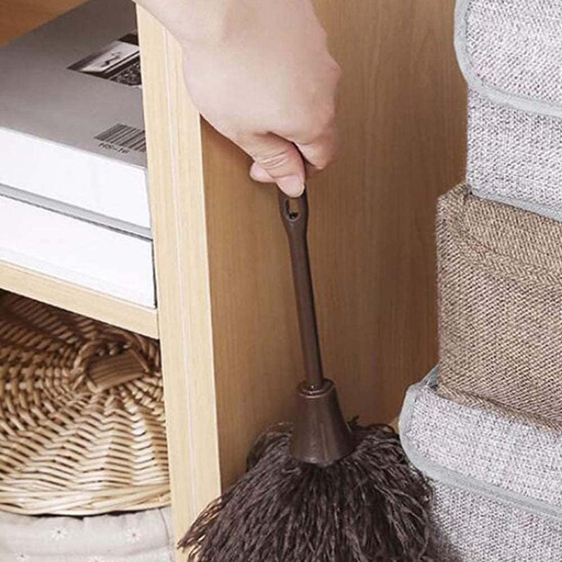 ELECDON Feather Duster, 2pcs Keyboard Brush Long Handle Fluffy Duster Car Duster Interior/Exterior Cleaner, Duster for Blinds Kitchen Keyboard Office, Smart and Soft and Fluffy Duster - Image 4