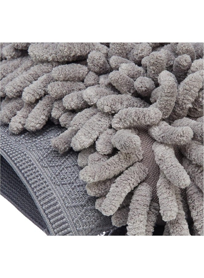TodyJeyHo Deluxe Microfiber Car Wash Drying Mitts, 2 Pack, Gray, 30.4 x 20.3 cm  - Image 2