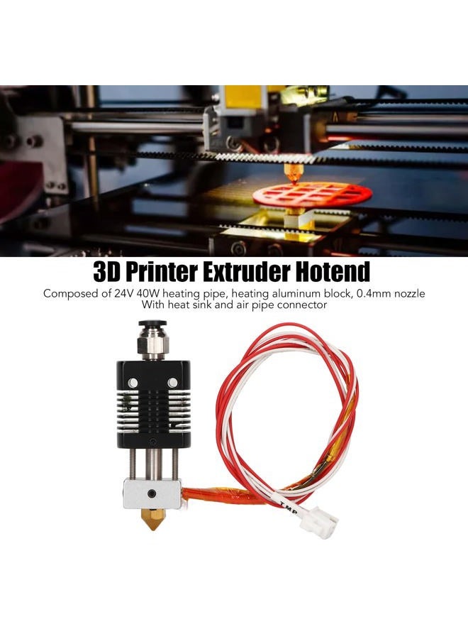 Hyuduo 3D Printer Accessories Extruder Hotend ET4 Extrusion Head Kit DC 24V 40W Heating Pipe - Image 2