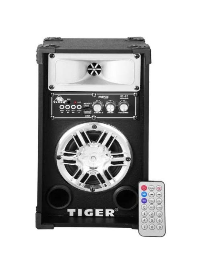 تايجر سماعة صب ووفر تايجر، 4 بوصة، 18*15*31سم، ريموت كنترول، TG-3150/1 - اسود فضي - Image 1