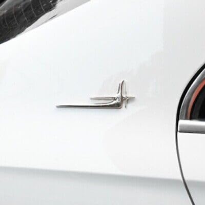 OAN Stylish Bodyside Emblem Sticker for All Cars, Metal (Silver) Size: 14cm x 5cm x 2mm - Image 3