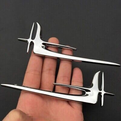 OAN Stylish Bodyside Emblem Sticker for All Cars, Metal (Silver) Size: 14cm x 5cm x 2mm - Image 2