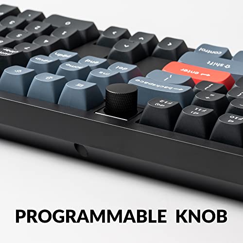 Keychron V6 Wired Custom Mechanical Keyboard Knob Version, Full-size QMK/VIA Programmable Macro with Hot-swappable Keychron K Pro Brown Switch Compatible with Mac Windows Linux Black (Non-Transparent) - Image 4