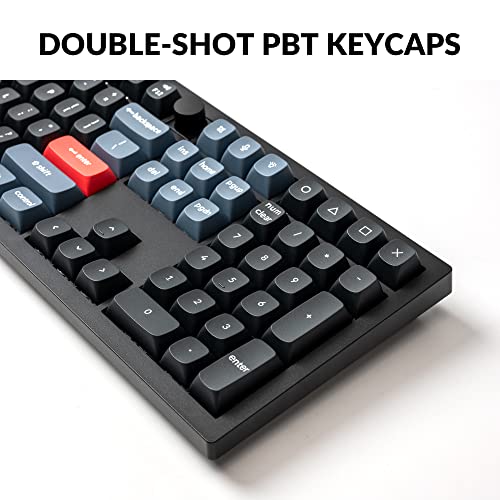 Keychron V6 Wired Custom Mechanical Keyboard Knob Version, Full-size QMK/VIA Programmable Macro with Hot-swappable Keychron K Pro Brown Switch Compatible with Mac Windows Linux Black (Non-Transparent) - Image 5