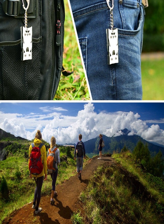 Binboll Stainless Steel High Decibel Outdoor Life-Saving Emergency Whistle(Three Tubes Whistle~Sliver) - Image 4