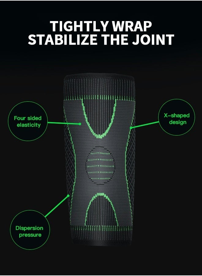 GROIC Elbow Support, Compression Support Sleeves, Compression Sports Elbow Pads, Fitness Cycling Sports Elbow Pads, Joint Pain Relief Elbow Compression Sleeves  - Image 2