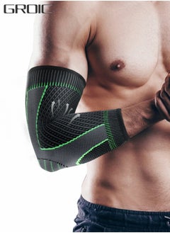 GROIC Elbow Support, Compression Support Sleeves, Compression Sports Elbow Pads, Fitness Cycling Sports Elbow Pads, Joint Pain Relief Elbow Compression Sleeves  - Image 1
