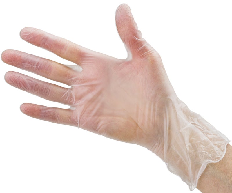 CARE PLUS Vinyl Gloves Clear Medium Size 200 Count | Heavy Duty, Non-Sterile, Powder-Free, Latex-Free Rubber | Food Prep, Kitchen & Cleaning Gloves, Ideal for Professional Use - Image 5