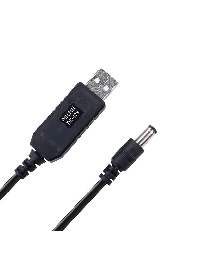 محول رفع الجهد من iGreely USB - من 5 فولت تيار مستمر إلى 12 فولت، كابل بطول 3 أقدام مع مقبس تيار مستمر 5.5 × 2.5 مم أو 5.5 × 2.1 مم - Image 1