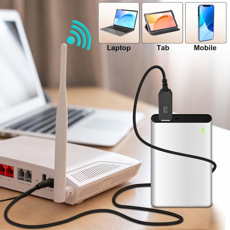 محول رفع الجهد من iGreely USB - من 5 فولت تيار مستمر إلى 12 فولت، كابل بطول 3 أقدام مع مقبس تيار مستمر 5.5 × 2.5 مم أو 5.5 × 2.1 مم - Image 2