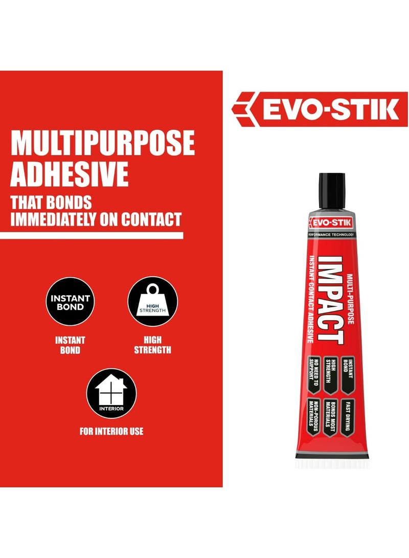EVO-STIK Multipurpose Impact Adhesive Instant Contact Adhesive 65G - Image 4