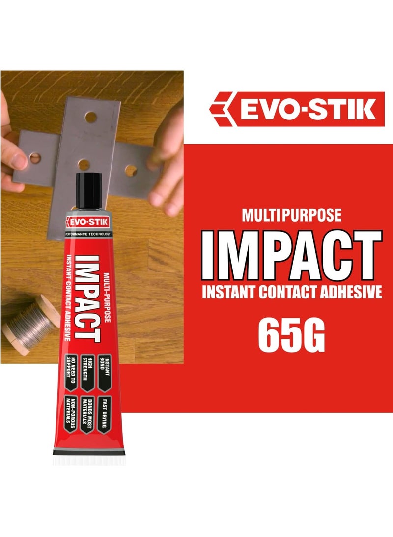EVO-STIK Multipurpose Impact Adhesive Instant Contact Adhesive 65G - Image 3