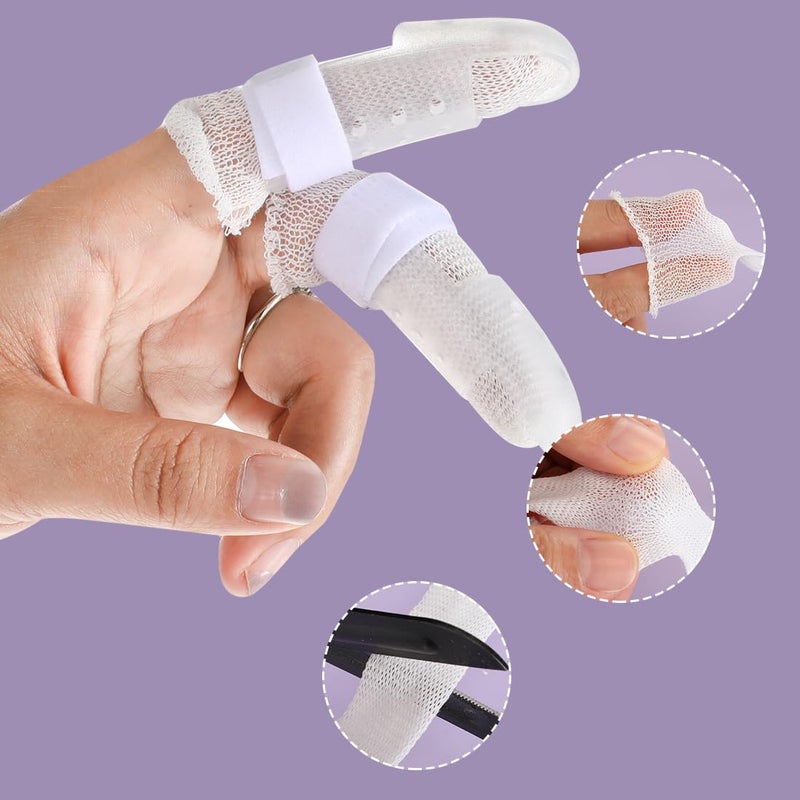 ILSSLI Finger Tubular Bandage, Net Wound Dressing Stretch Tubing Gauze Dressing Retainer Breathable Thumb Toe Covers for Wounds Finger Applicator and Splint, 1.5CM X 20M - Image 5