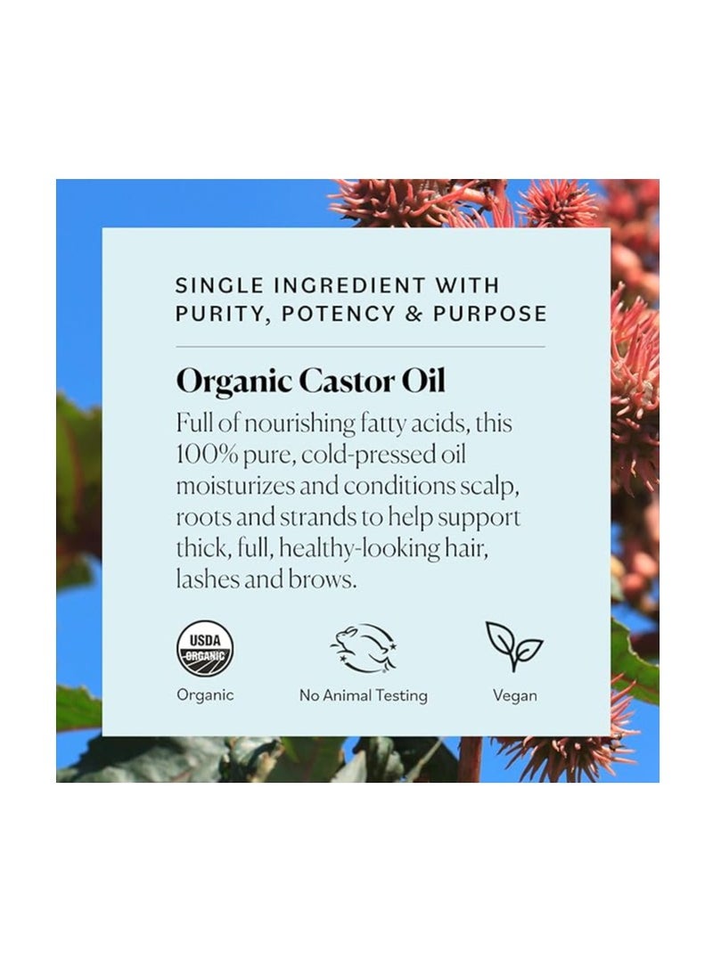 Sky Organics Organic Castor Oil Eyelash & Brow Serum,1 fl oz  - Image 2