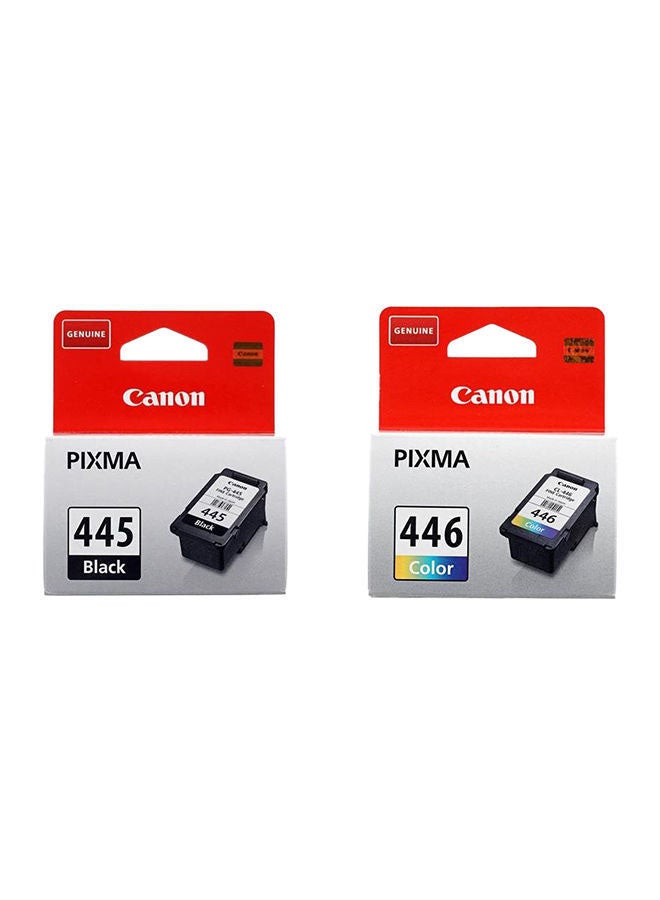 Canon Pack of 2 Canon Pixma 445/446 Ink Cartridge Set Black & Tri Colour - Image 1