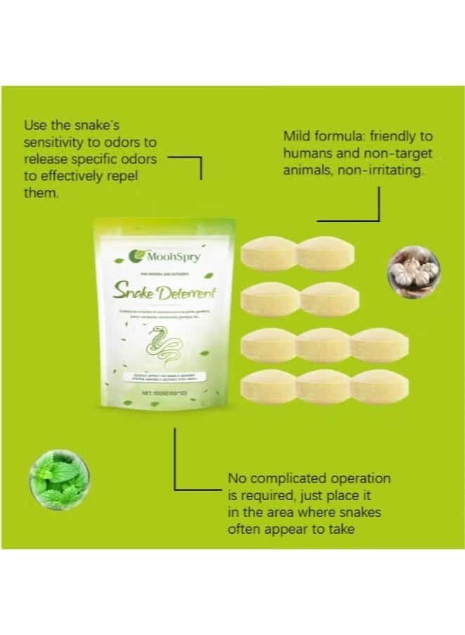 MOONSPRY Convenient outdoor snake repellent scent to repel snakes and prevent snake intrusion. 10 Snake Repellents + 3 Mesh Bags - Image 4
