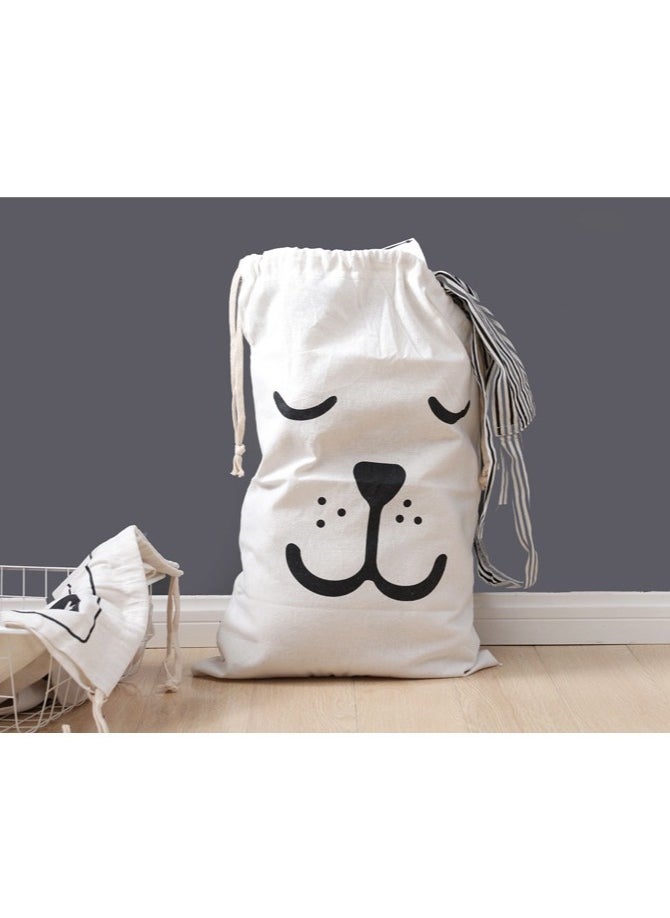 Generic Fabric Drawstring Bag, Moving Bag, Luggage Bag, Clothes, Toys, Cotton and Linen Storage and Organizing Bag, Dust-proof Storage Bag  - Image 2
