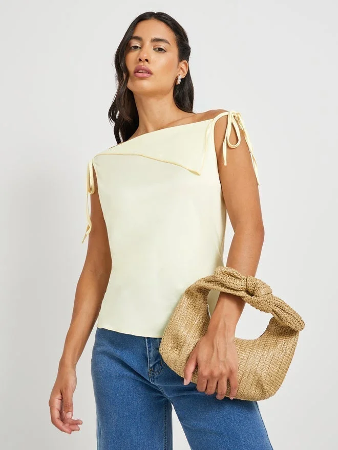 Take Two Solid Off-Shoulder Regular Fit Blouse